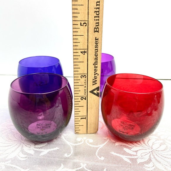LSA International Colored Glass  Tealight Holders (4pcs.) - Picture 7 of 9